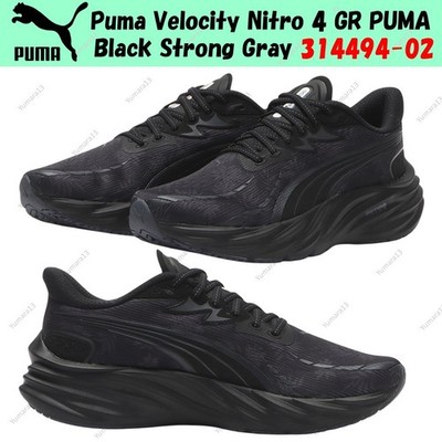 Puma Velocity Nitro 4 GR PUMA Black Strong Gray 314494-02 Men's Size