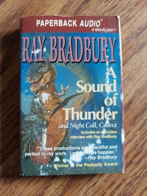 Ray Bradbury Audio Single Cassette a sound of thunder + NIGHT CALL COLLECT