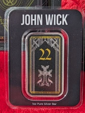 John Wick 1 oz Silver Mystery Bar - Rules of Engagement (Time of the Duel) #22