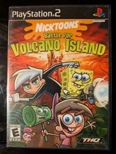 Nicktoons: Battle for Volcano Island (Sony PlayStation 2, 2006) ***TESTED***