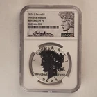 2024-S Peace Dollar $1 Reverse PF 70 NGC Advance Releases - David Ryder Signed