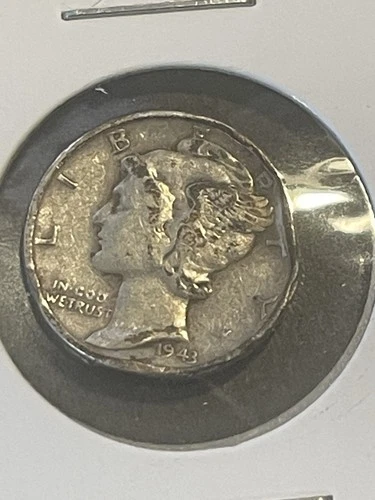 1943 S Mercury Dime Circulated Silver 10c Coin X2782