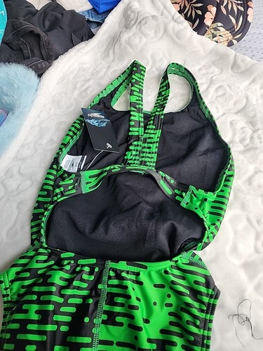 Speedo Girls' Swimsuit One Piece Prolt Super Pro Solid Youth Speedo Blue 8/34 - Picture 5 of 6