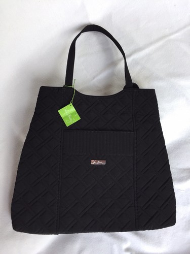 vera bradley black tote microfiber