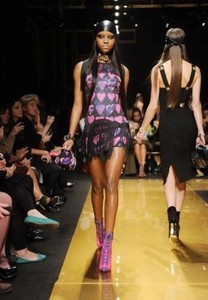 versace heart dress
