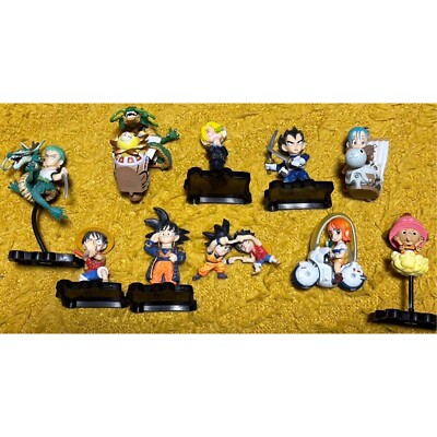 DRAGONBALL ONE PIECE Dream Fusion Figure Goku Vegeta Luffy Zoro