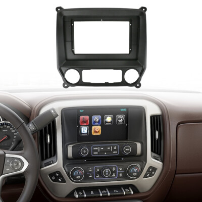 Auto Stereo Radio Fascia Panel Trim 2 Din Frame Kit Für Chevrolet Silverado 14