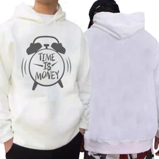 Time Is Money Alarm Clock Hoodie Pullover Cotton
