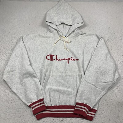 Vintage Champion Reverse Weave Hoodie Mens Large Rib Trim