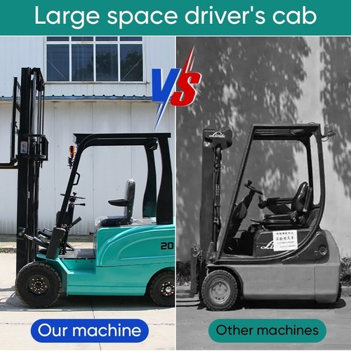 Electric Forklift 4000lbs Lead Acid Forklift 60V75Ah Side-Sway Charger Free Ship - Picture 6 of 15