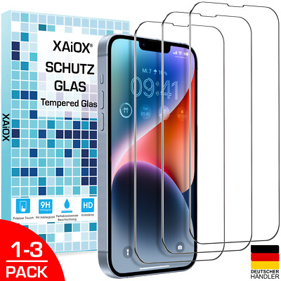 1-3x Panzerfolie iPhone 14 Pro Max Plus Display Schutzglas Hartglas Echt Glas