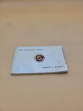 1998 Chrysler Cirrus Owners Operators Drivers Guide Manual Book Glovebox