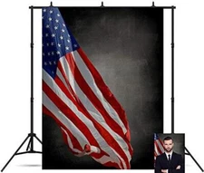 Lofaris American Flag Backdrop for Photography USA Flag Black  Assorted Sizes 