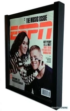 Magazine Display Frame Case Black Shadow Box ESPN Rolling Stone A