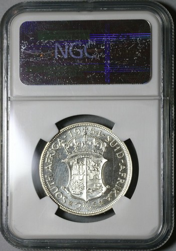 1954 NGC PF 65 South Africa Proof 2 1/2 Shillings 1/2 Crown Coin (19100905C) - Picture 6 of 6