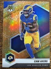 2021 PANINI MOSAIC CAM AKERS #119 HONEYCOMB SSP RAMS FSU CASE HIT RARE