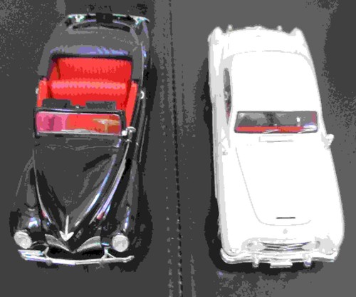 1953 Nash & 1939 Lincoln Zephyr Cabrio Maßstab 1:32