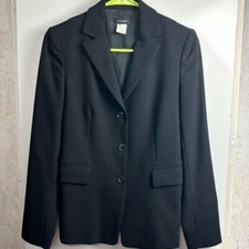 J. Crew black wool 3 button blazer sz 2