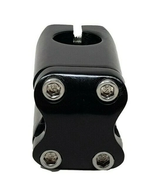 25.4mm Bmx Ahead 4 Bolt Alloy A-head Handlebar Stem Black Fits 22.2mm Handlebars - Image 2 of 4