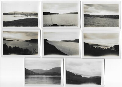 Vintage Fotos Oban Schottland Kerrera / Connelbrücke / Stadtansicht Schiffe Lot 1936