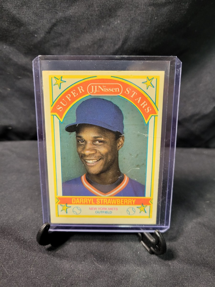 ピースレアカード ギュリ 1989 J.J. Nissen Super Stars #10 Darryl Strawberry New York Mets