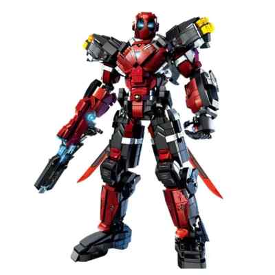 DIY Superheroes Deadpool Mecha Building Blocks Set  birthday toy gift