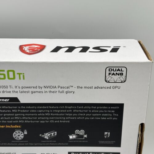 MSI GeForce GTX 1050 Ti 4GB LP Model GDDR5 Grafikkarte Low Profile gebraucht - Bild 16 von 20