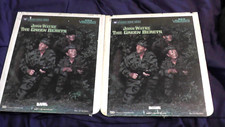 2 CED VIDEODISCS JOHN WAYNE THE GREEN BERETS 1983 CAPACITANCE ELECTRONIC DISC