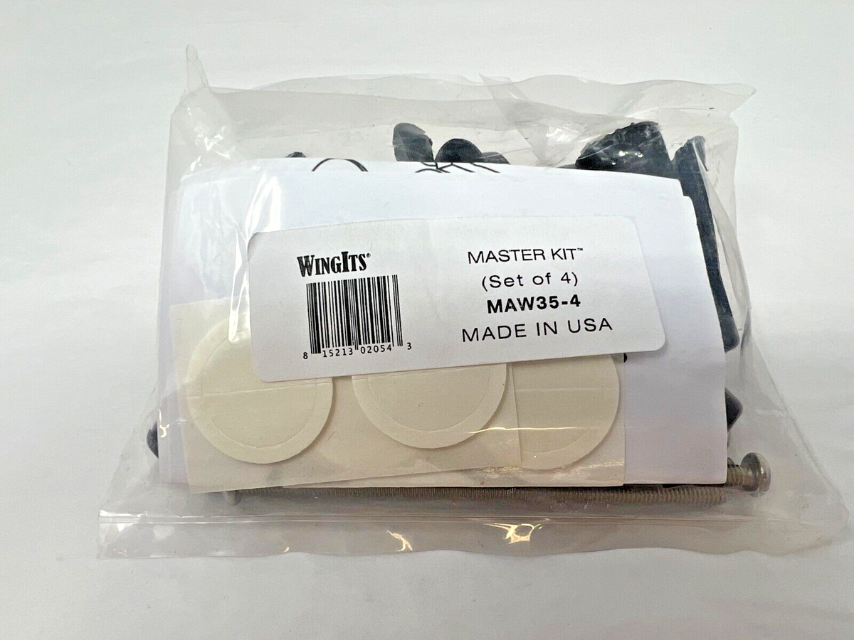 WingIts Master Anchor Drywall Fasteners - 6 Pack Stainless Steel Heavy Duty Wall Anchors