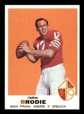 1969 Topps Football #249 John Brodie NM/MT *e1