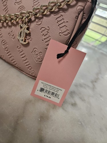 New Juicy Couture Y2K Style Not Your Babe Shoulder Bag Pink Dusty Blush NWT - Picture 9 of 9
