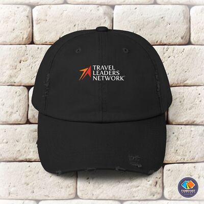 Travel Leaders Network Franchise Logo Unisex Distressed Cap