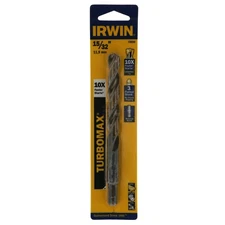 Irwin Industrial Tools 73630 15/32" TURBOMAX Jobber Drill Bit 3/8" Reduced Shank