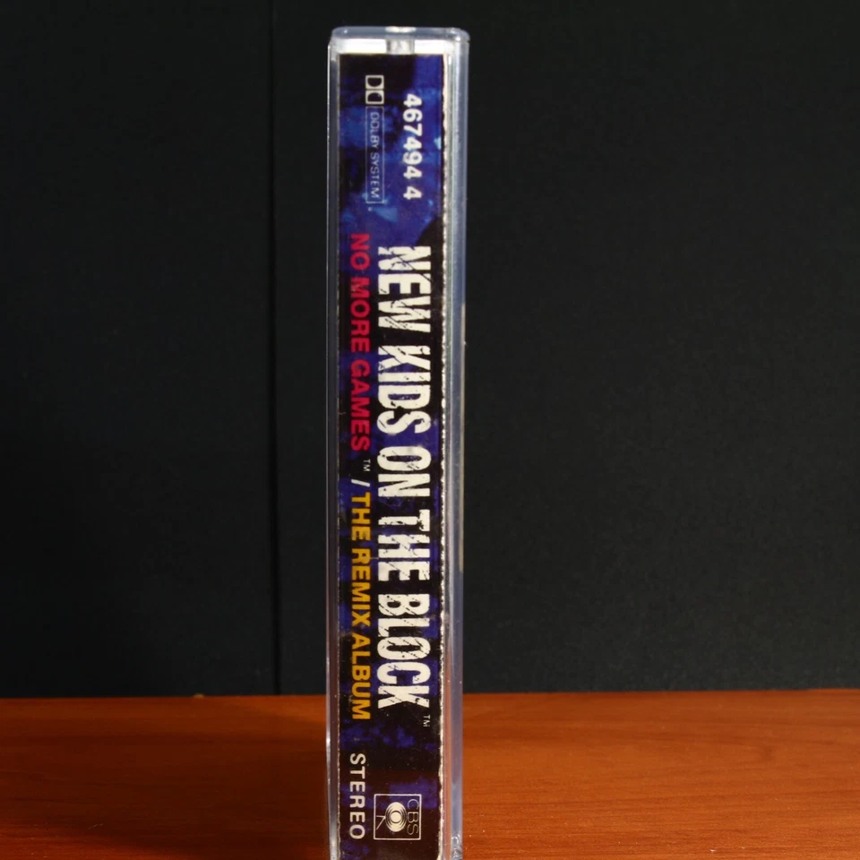New Kids on the Block ~ No More Games Cassette w/ Front Sticker & Plastic Sleeve - Image 4 of 4