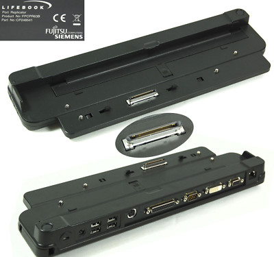 DOCKING STATION PORT REPLICATOR FUJITSU LIFEBOOK E8210 E8310 8410 S7220 C141 #50