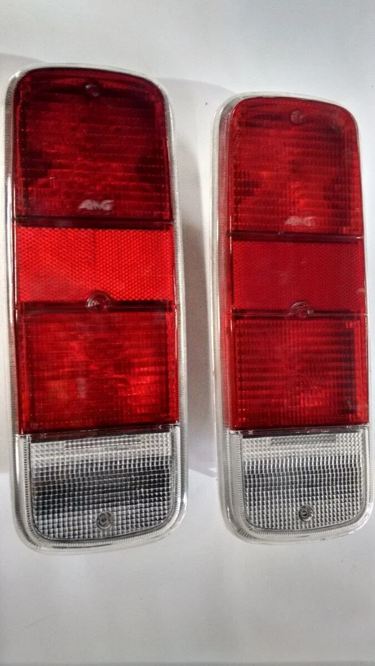 Par de lentes rojas luz trasera ventana bahía bus vw t2 transporter 2 piezas 1972-1979 Foto 3 de 4