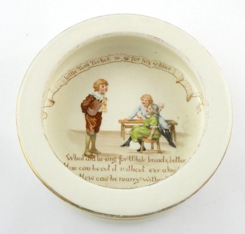 Antique Royal Doulton Nursery Rhymes Ridged Bowl Little Tom Tucker GVALUE COND - 第 1/11 張圖片