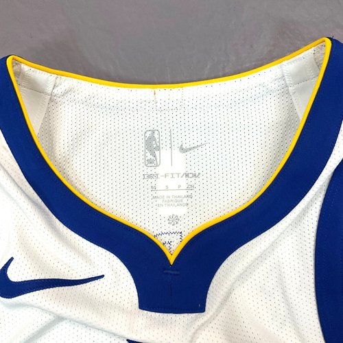 New Stephen Curry Golden State Warriors Authentic Sewn White Jersey Sz 40 S $200 - Picture 5 of 12