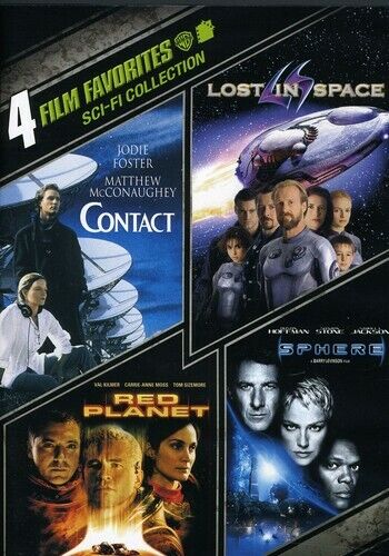 4 Film Favorites: Sci-Fi [Contact, Lost in Space, Red Planet, Sphere] - Picture 1 of 1