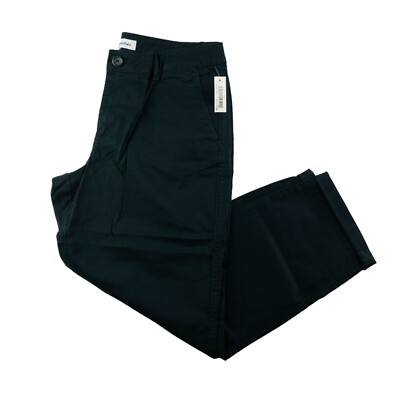Amazon Essentials Women's Mid-Rise Slim-Fit Cropped Tapered Leg Pant SZ 12 Black