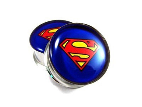Superman Calibri/Tappi Avvitabili Acciaio Chirurgico 316L (1 Paio) (B/7/4/200) - Foto 2 di 3