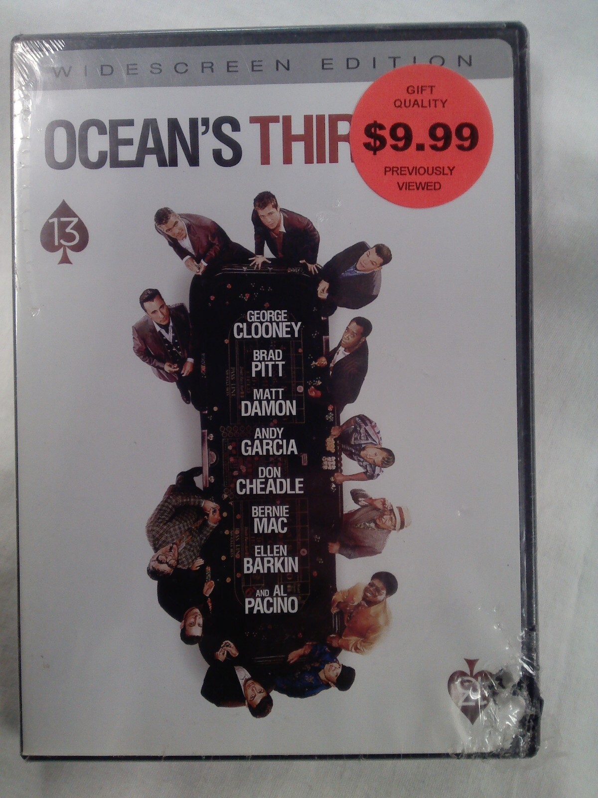 Ocean's Thirteen (DVD, 2007, Full Screen) New & Sealed Oceans Thirteen Brad Pitt