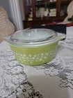 Vintage Pyrex Spring Blossom Crazy Daisy #471-B Casserole Dish 500 Ml  w/Lid