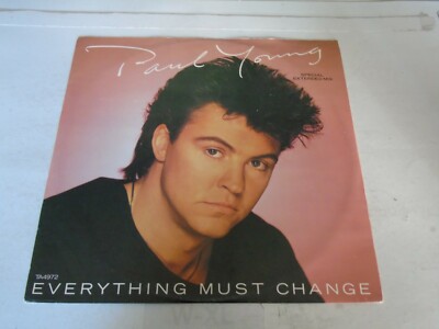 PAUL YOUNG - Everything Must Change - 1984 UK 2-Track 12'' Vinyl Single..