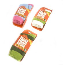 6 pack Heat Control Socks Warm Thermal Socks Beautiful Colors Heated Cotton Rich