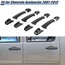 Carbon Fiber Exterior Door Handle Cover Trim For Tahoe Suburban Avalanche 07-13
