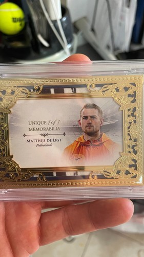 2023-24 Futera Matthijs de Ligt 23KT Gold Plated Memorabilia 1/1 Game Worn