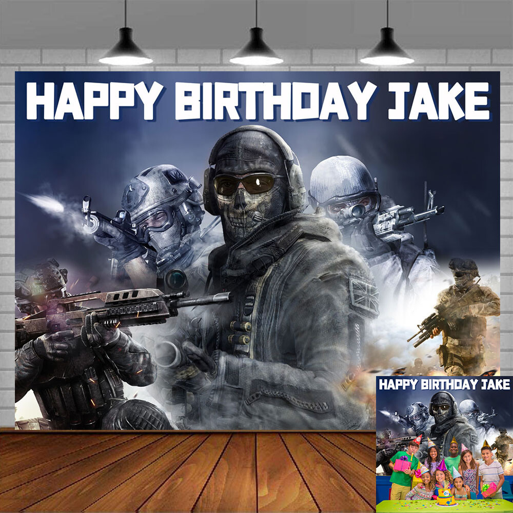 Party Decorations Call Of Gaming Birthday Party Supplies,Duty Game Theme  Party Construction Birthday Party Supplies, image size:1000x1000