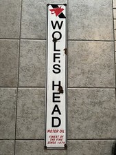 Vintage Wolf's Head Oil Sticker Decal - 4x4 Inch Gas Logo Rat Rod Decal