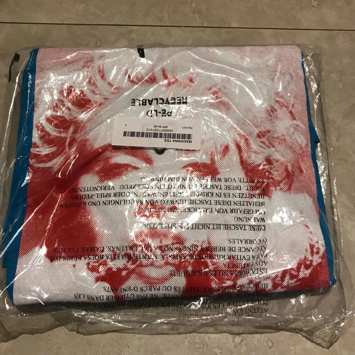 Supreme madonna tee clearance blue